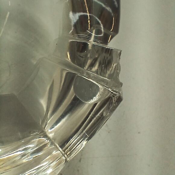 Vintage Rosenthal Crystal Egg Ashtray Bowl Trinket Dish 5" - Minor Chips - Picture 7 of 10